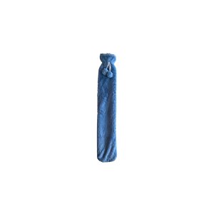 Sicak Su Torbasi Boyun Ve Omuz Icin  Uzun Peluş Mavi̇ Ponponlu 2lt Termofor 75x13cm