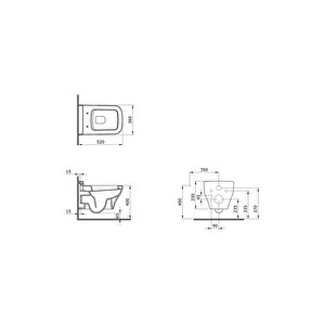 Scala Asma Klozet Mat Kaşmir