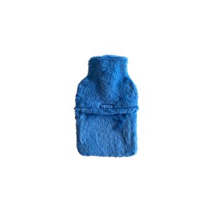 Sicak Su Torbasi Cepli̇ Mavi̇ Peluş Termofor 32,5x17,5cm  1500 Ml