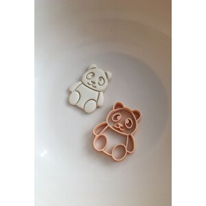 Oturan Panda Kurabiye Kalıbı, Kesici, Şekillendirici