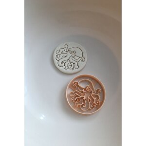 Ahtapot Kurabiye Kalıbı, Kesici, Şekillendirici