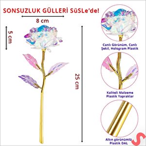 Sonsuzluk Gülü, 25 Cm X 8cm - Hologram