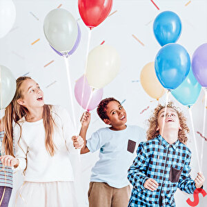 40cm Balon Çubuğu Ve Takma Aparatı Seti, Balon Hariç - 5 Set