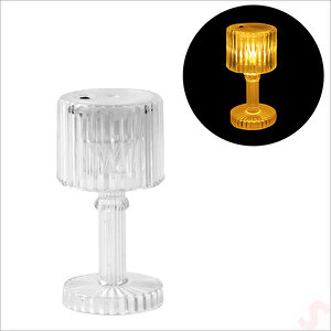 Retro Mini Masa Lambası Pilli Led Işık, 8,5cm X 4cm X 1 Adet