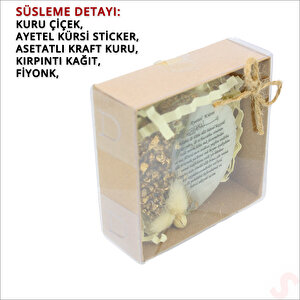 Kutulu Ve Süslü Altın Taşlı 6,50 Cm Epoksi Magnet - 1 Adet