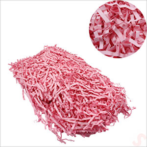 Zikzak Kırpıntı Kağıt Paketleme Dolgu Malzemesi, 50 Gr - Pembe