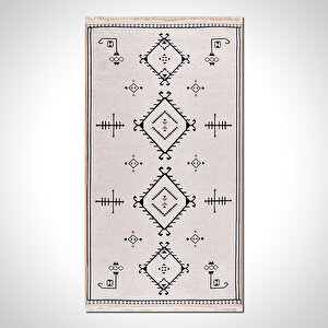 Krem İskandinav Baskı Halı - 3052pc 100x200 cm