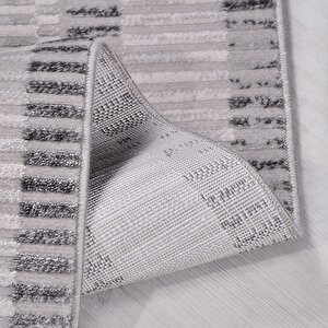 Fuente Gri Geometrik Desen Halı - 1303 100x300 cm