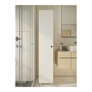 Çok Amaçlı Dolap Parlak Beyaz Banyo Dolabı Beyaz
