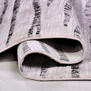 Moda Gri Beyaz Halı - 1501