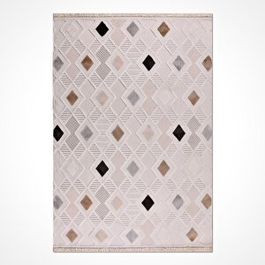 İzgi Geometrik Desen Renkli Halı - İm06