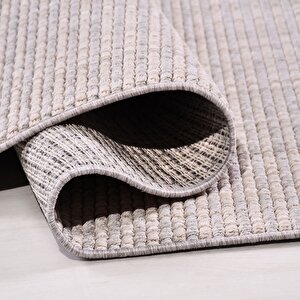 Tune Bej Gri Bukle Halı - Th02 80x300 cm