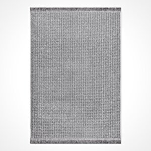 Leyla Düz Gri Halı - 9335grk 100x300 cm