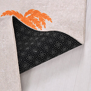 Krem Safari Çocuk Odası Baskı Halı - Kd161 120x180 cm