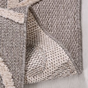 Fox Gri Modern Halı - Fc01 80x150 cm