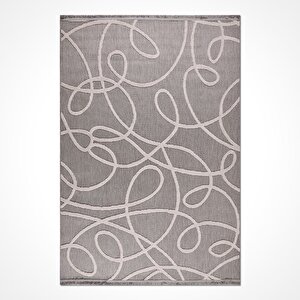 Fox Gri Modern Halı - Fc01 120x180 cm