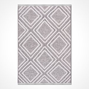 Rey Gri Geometrik Desen Halı - 1853 100x200 cm