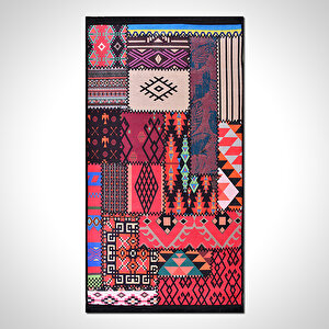 Patchwork Desen Baskı Halı - Mdl057 160x230 cm