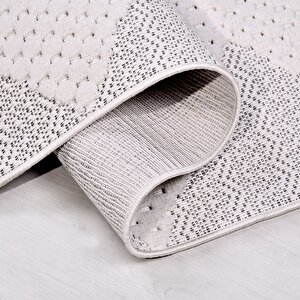 Rey Gri Beyaz Modern Halı - 1854 80x150 cm