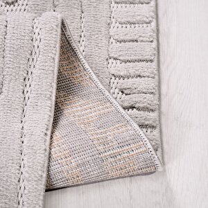 Tuana Gri Geometrik Desen Halı - Ty06 120x180 cm