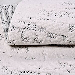 Platon Beyaz Modern Halı - 1703