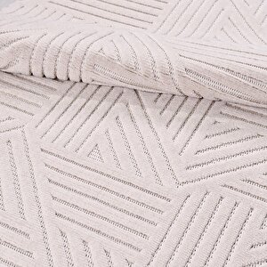 Tuana Krem Geometrik Desen Halı - Ty01