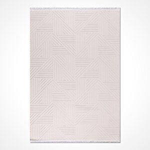 Tuana Ekru Geometrik Desen Halı - Ty05 200x290 cm