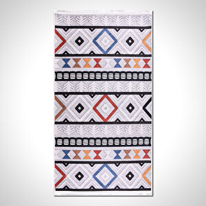 Gri Etnik Desen Baskı Halı - Mdl850 120x180 cm