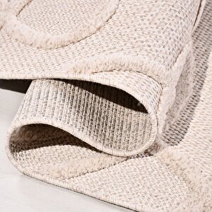 Fox Ekru Modern Halı - Fc02 80x300 cm