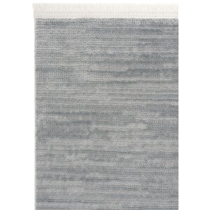 Cool Halı London 19 Gri Salon Halısı Kesme Halı Yolluk Antre Halısı Yumuşak Doku Yatak odası halısı