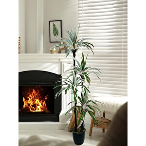 Yapay Ağaç Kızıl Beyaz Yukka 4katlı 72 Yaprak 160*65cm