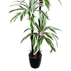 Yapay Ağaç Kızıl Beyaz Yukka 4katlı 72 Yaprak 160*65cm
