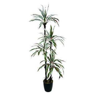 Yapay Ağaç Kızıl Beyaz Yukka 4katlı 72 Yaprak 160*65cm