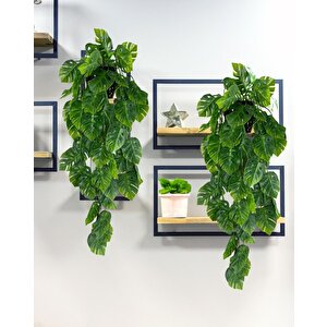 Yapay Çiçek Saksıda Sarkan Monstera Deve Tabanı Yapay Sarmaşık Pastel 60cm