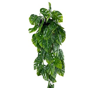 Yapay Çiçek Saksıda Sarkan Monstera Deve Tabanı Yapay Sarmaşık Pastel 60cm