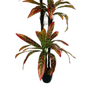 Yapay Ağaç Kroton Yukka 3katlı 54 Yaprak 130*65cm