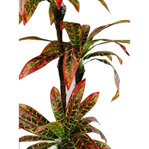 Yapay Ağaç Kroton Yukka 3katlı 54 Yaprak 130*65cm