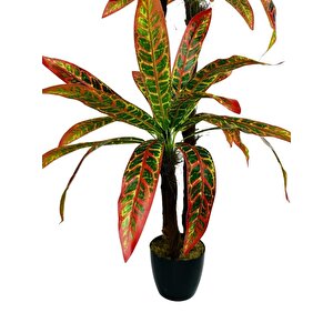 Yapay Ağaç Kroton Yukka 3katlı 54 Yaprak 130*65cm