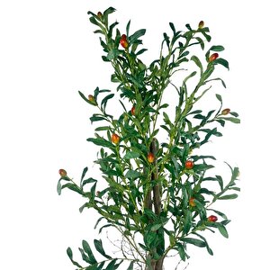 Yapay Zeytin Ağacı 125cm İki Gövdeli Salex Doğal Gerçek Görünümlü Yapay Ağaç