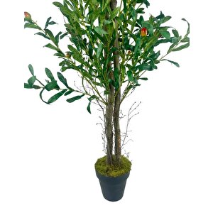 Yapay Zeytin Ağacı 125cm İki Gövdeli Salex Doğal Gerçek Görünümlü Yapay Ağaç