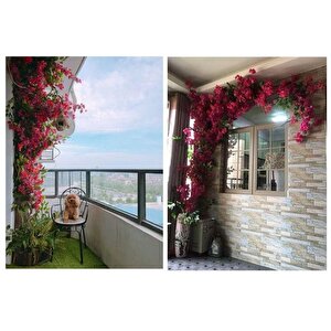 Yapay Çiçek Dev Begonvil Çiçeği Fuşya 9 Dallı 70cm Sarkan Çiçek