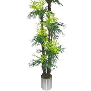 Yapay Ağaç Palmiye 54yaprak 6katlı 200cm Salon Çiçeği Yapay Çiçek