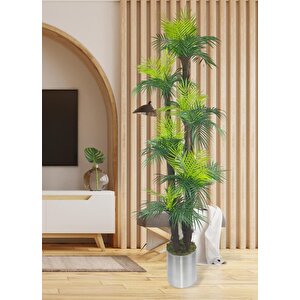 Yapay Ağaç Palmiye 54yaprak 6katlı 200cm Salon Çiçeği Yapay Çiçek