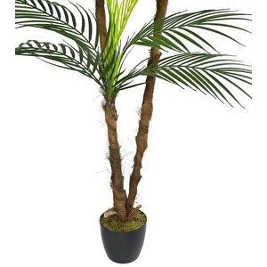 Yapay Ağaç Areka Palmiye 3katlı 3 Dal 18 Yaprak 130cm Salon Çiçeği Yapay Çiçek