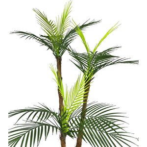 Yapay Ağaç Areka Palmiye 3katlı 3 Dal 18 Yaprak 130cm Salon Çiçeği Yapay Çiçek