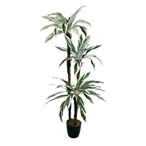 Yapay Ağaç Kızıl Beyaz Yukka 3katlı 54 Yaprak 130*65cm
