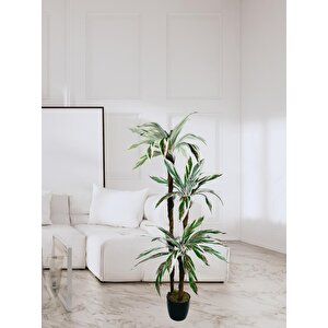 Yapay Ağaç Kızıl Beyaz Yukka 3katlı 54 Yaprak 130*65cm