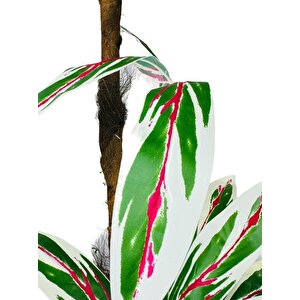 Yapay Ağaç Kızıl Beyaz Yukka 3katlı 54 Yaprak 130*65cm