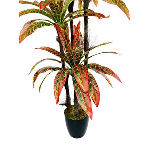 Yapay Ağaç Kroton Yukka 4katlı 72 Yaprak 160*65cm