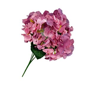 Yapay Çiçek Ortanca Çiçeği Demeti 43 Cm Pembelila